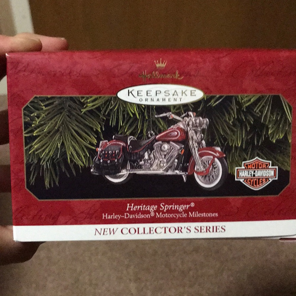 Harley Davison motorcycle ornament Hallmark new